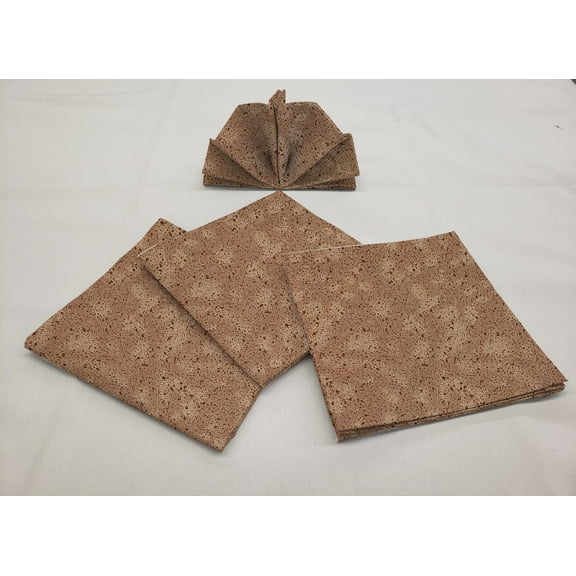 Splatter Cloth Napkins by Penny's Needful Things (Set of 4) (Chocolate Brown)