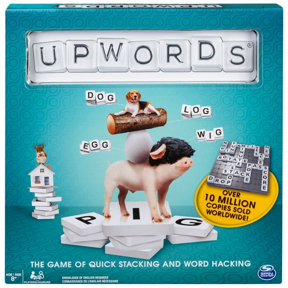 Spin Master Games, Upwords, The Quick Stacking Word Games, for Ages 8 