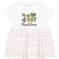 thumbnail image 3 of Inktastic My 1st Mardi Gras with Mask Girls Baby Dress, 3 of 5