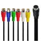 thumbnail image 4 of 10 Pin S-Video to Female RGB 6 RCA 10 Pin Din S-Video Male Component Cable 30cm for PC HDTV RGB Component Cable 30cm, 4 of 5