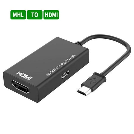 Micro USB to HDMI Adapter Converter Cable 1080P HDTV for Android Devices Samsung , LG,Motorola, Zte, HTC One M8, Xiaomi (5 (Best Tubemate For Android)
