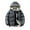 Grey, variant on Coats For Mens Padded Coat Winter Youth Short Thick Warm Casual Hooded Coat