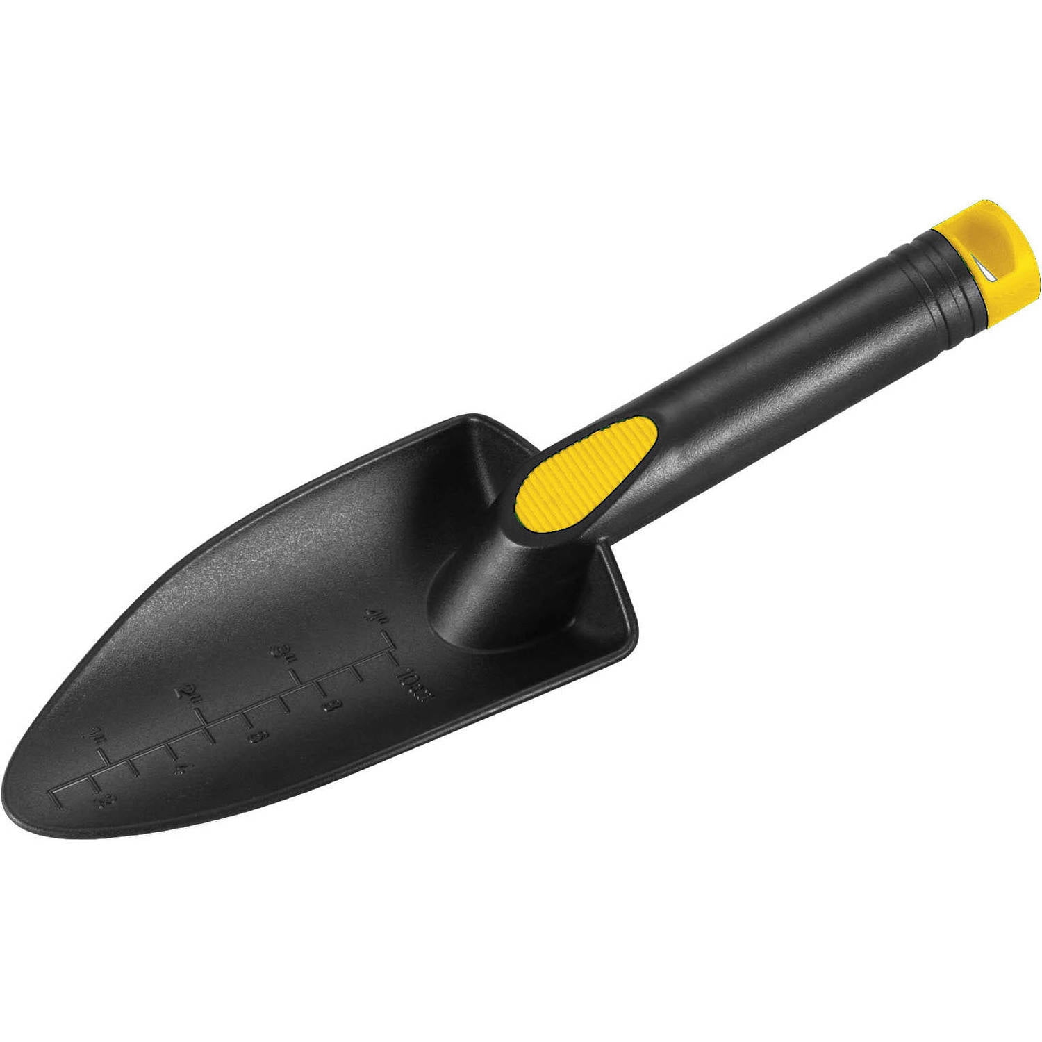 Expert Gardener Lightweight Plastic Gardening Trowel, Black and Yellow