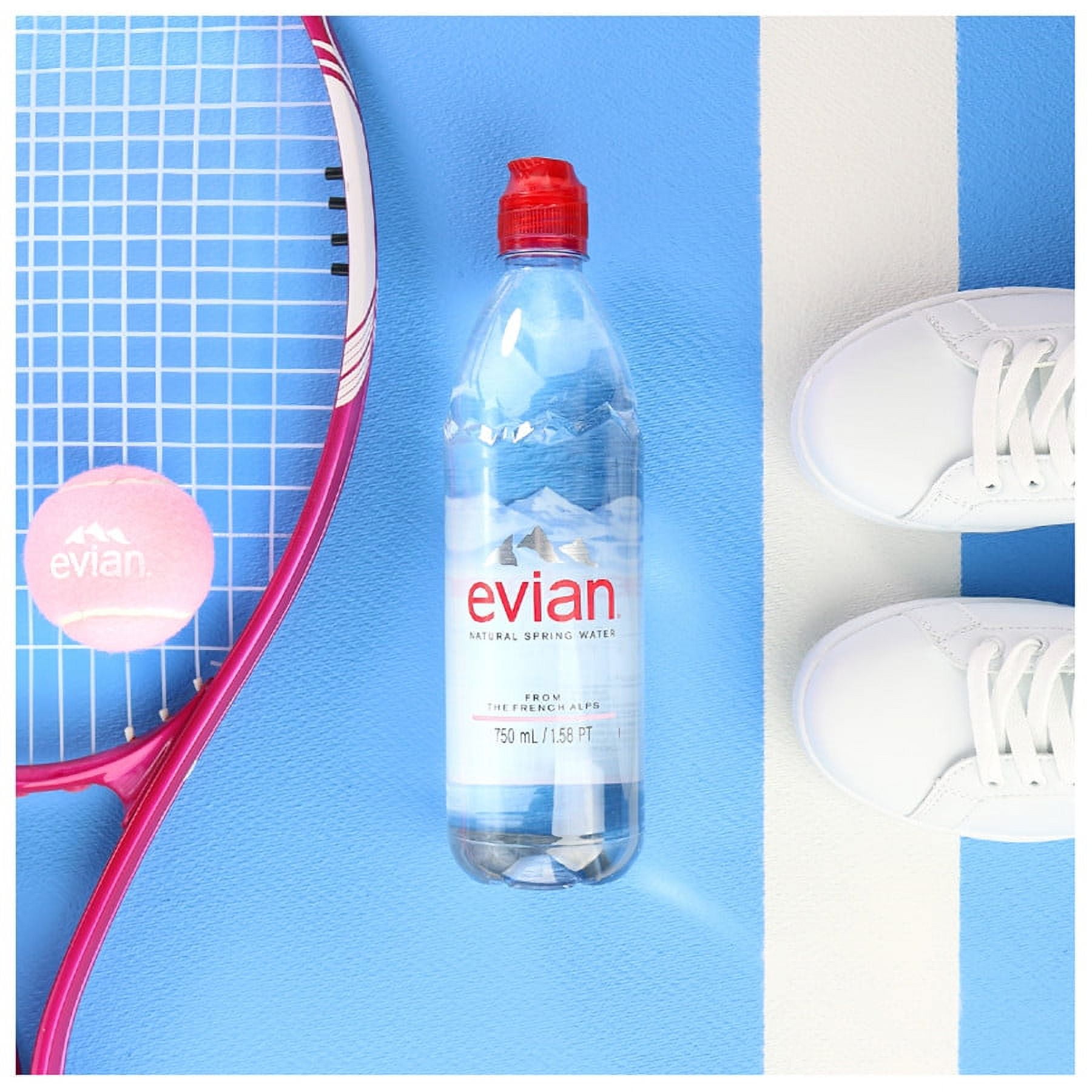 Evian Natural Spring Water 6 pack/16 oz plastic - Beverages2u