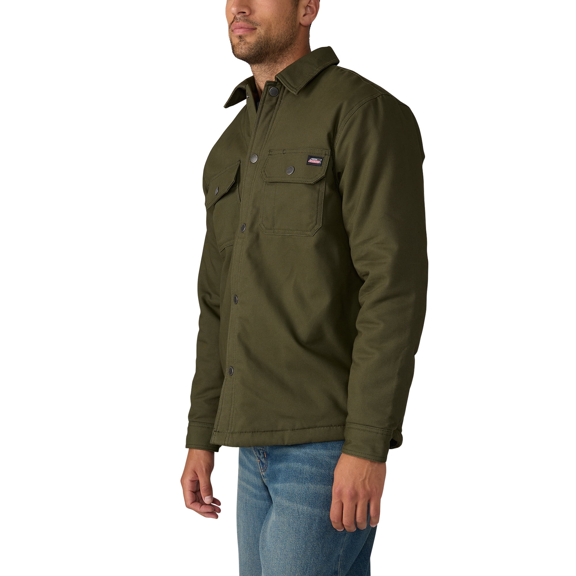 Genuine Dickies Flannel Lined Canvas Shirt Jacket