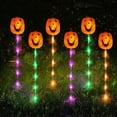 thumbnail image 7 of Outdoor Solar Decor Set of 6, Pumpkin Solar Lights Outdoor, Halloween Decorations Outdoor Solar, Halloween Lawn Decorations, Solar Garden Lights Outdoor Waterproof, 16 X 4.5 X 4.5, 7 of 7