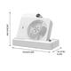 thumbnail image 4 of Xihbxyly Ventilador de Escritorio, Mini Ventilador de Bucle con Carga Inalámbrica, Dispositivo de Enfriamiento con Pantalla Digital Inteligente, Diseño Compacto y Plegable, Ideal para Oficina En Casa, 4 of 6