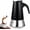 Black, variant on 2 Cup Stovetop Espresso Maker Stainless Steel Moka Pot Stove Top Percolator Italian Coffee Makers Capable Mocha Greca Machine Cafe Classic Induction Cookers for Home and Camping 100ml 3.3oz