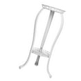 thumbnail image 2 of Support pour Pots de Fleurs de 32 Pouces de Hauteur pour Chambre, Cuisine, Balcon, Bureau Intérieur Extérieur avec 3 Contenants Ronds à 3 Pieds, Blanc, 2 of 4