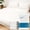 Blue, variant on 4 Piece Disposable Bedding Set for Travel, Fitted Sheet Duvet Cover and 2 Pillowcases, Thickened and Not Easily Broken
