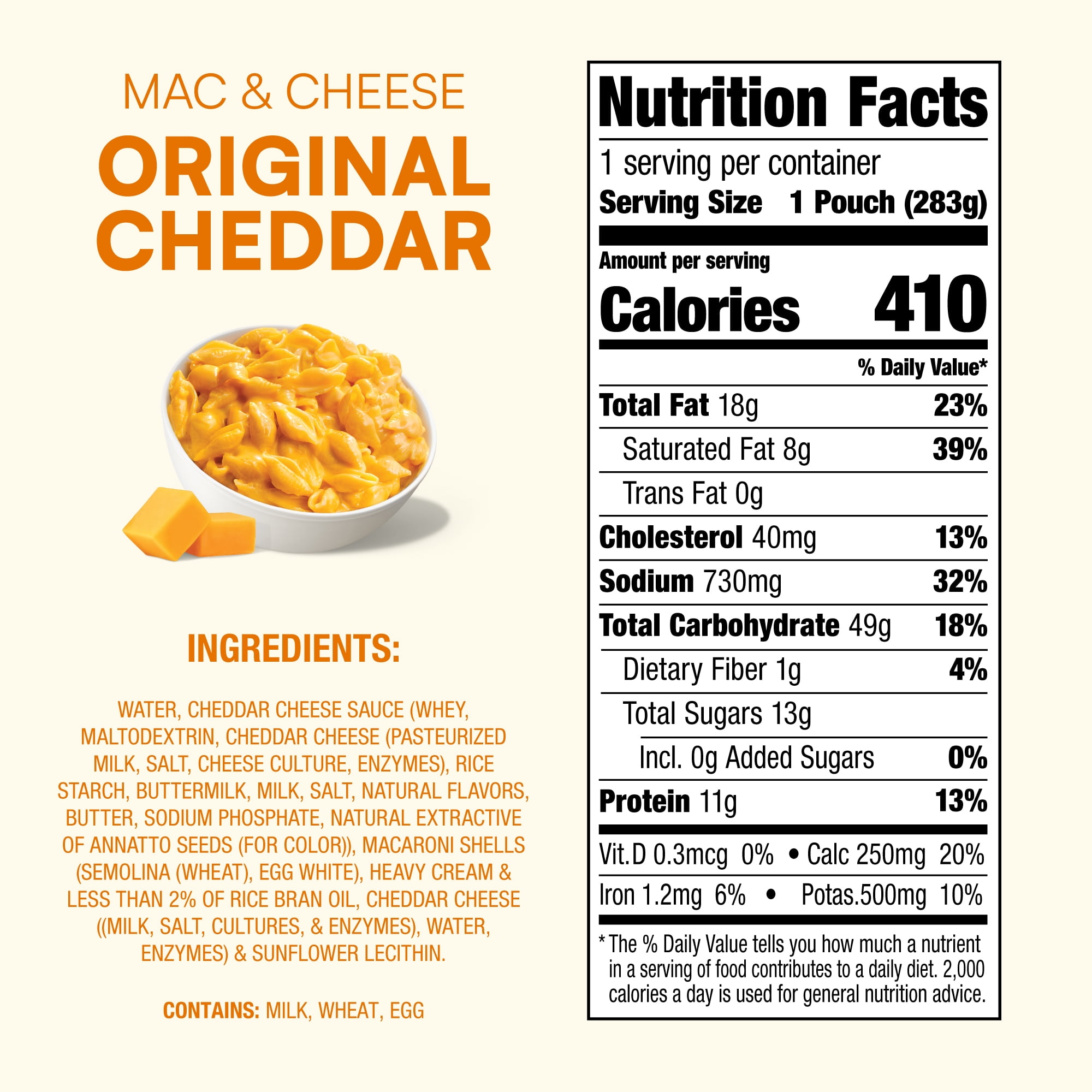 (2 pack) Proper Original Cheddar Mac and Cheese, Ready in 60 Seconds, Shelf-Stable Meal, 10oz