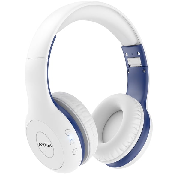 Auriculares Bluetooth EarFun K2 Kids con volumen limitado, color blanco