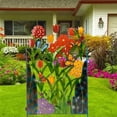 thumbnail image 2 of Flowers Fencing Panel with Leaves Butterfly Wrought Iron Guardrail Privacy Screen Outdoor Decorative for Balcony Backdrop ,, 2 of 8