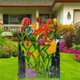 thumbnail image 1 of Panel de Cercado Artificiale Mariposa de Hierba de Hierro Forjado de Privacidad Decoración Patio Jardín Estacas CUTICAT Decoraciones de valla de patio, 1 of 7