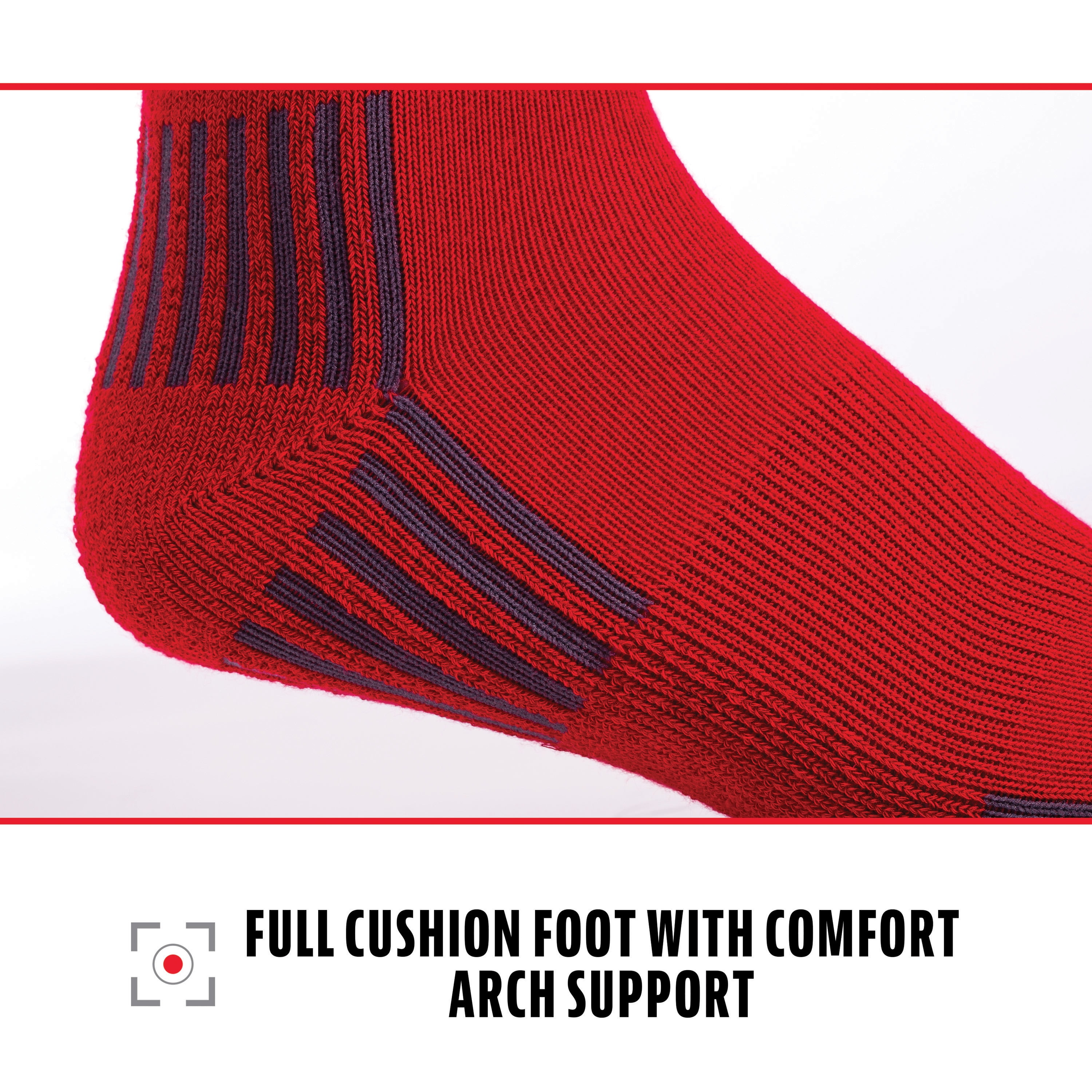 Franklin Sports Athletic Socks Mid-Calf Durable Solid Ribbed Socks (Little Girls or Little Boys or Big Girls or Big Boys) 1 Pack