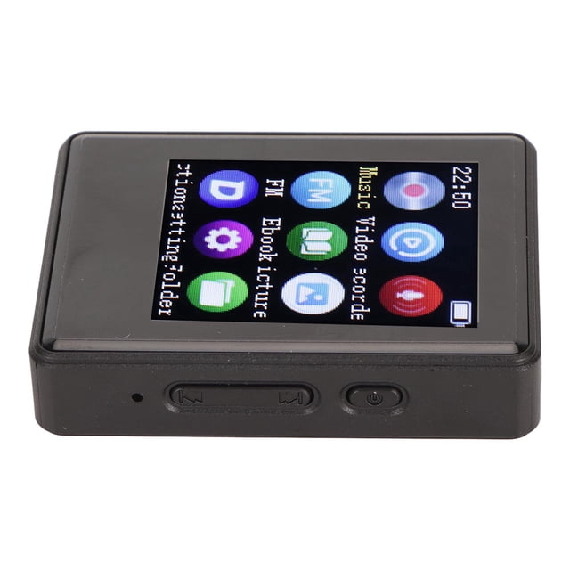 MP3 Player with BT5.0, 1.77in HD Full Touch Screen Music Player, HiFi Lossless Sound, Digital Audio Music Player, Built in Speaker, Support FM Radio Recording Electric Book