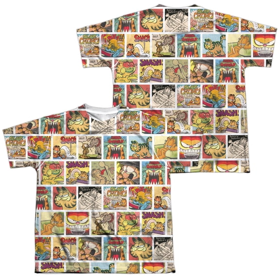 Garfield - Collage (Front/Back Print) - Youth Short Sleeve Shirt - X-Large