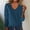 Blue, variant on Babysbule Women's Fashion Sweater, Women V-neck Solid Color Classic Fit Essential Long Sleeves Sweater Tops
