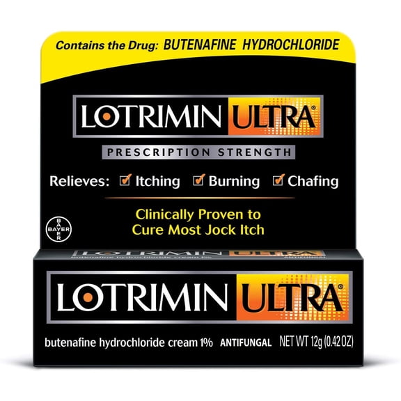 Lotrimin Ultra Extra Strength Jock Itch Antifungal Treatment Cream, 12G Tube