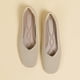 thumbnail image 4 of Pisos Mujer Zapatos Planos Punto Casual Ballet Antideslizante Transpirable para Trabajo Oficina (42) Beige, 4 of 9