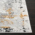 thumbnail image 2 of SAFAVIEH Amelia Lalit Abstract Runner Rug, Grey/Gold, 2' x 18', 2 of 6