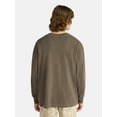 thumbnail image 3 of No Boundaries Cotton Oversized Tee with Long Sleeves, Men's & Big Men's, 3 of 5