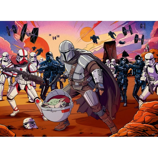 Rompecabezas Ravensburger Mandalorian Face Off de 200 piezas