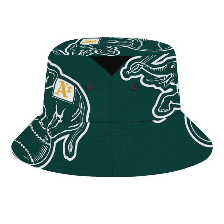Oakland Athletics Baseball Sports Bucket Hat Fashion Packable Fisherman Cap Sun Hat Summer Beach Hats Protection Wide Brim Outdoor Cap for Men Hiking Camping Women and Men Walmart