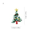 thumbnail image 3 of (2 Pack) Christmas Brooch Set Rhinestone Decoration Trees Snowman Elegant Jewelry Pin for Holiday Festivities, 3 of 3