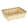thumbnail image 2 of Cesta de pan tejida, cesta de frutas, organizador multiusos, cesta tejida para servir alimentos 23cmx17cmx7cm, 2 of 9