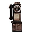 thumbnail image 1 of CAROOTU Vintage Rotate Classic Look Dial Pay Phone Model Retro Booth Home Decoration, 1 of 5