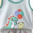 thumbnail image 4 of TOWED22 Toddler Baby Boy Golf Outfit Daddy's Future Golfing Buddy Golf T-Shirt Golf Shorts Set 2Pcs Infant Summer Clothes Grey,4-5 Y, 4 of 4