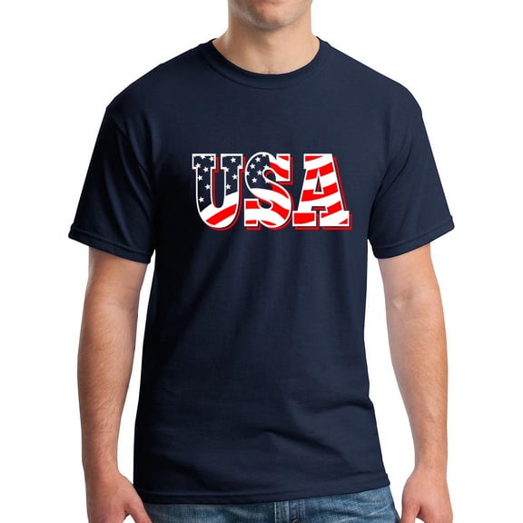 USA Flag Letters T-Shirt (2XL)