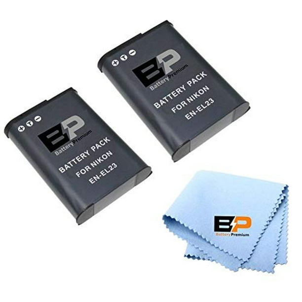 BP 2 Pack of ENEL23 Batteries Nikon Coolpix B700, P900, P600, P610