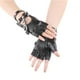 thumbnail image 5 of Guantes de cuero gótico punk PU de rendimiento Remaches Cinturón sin s Broche negro Yuyangstore Guantes de mujer, 5 of 6