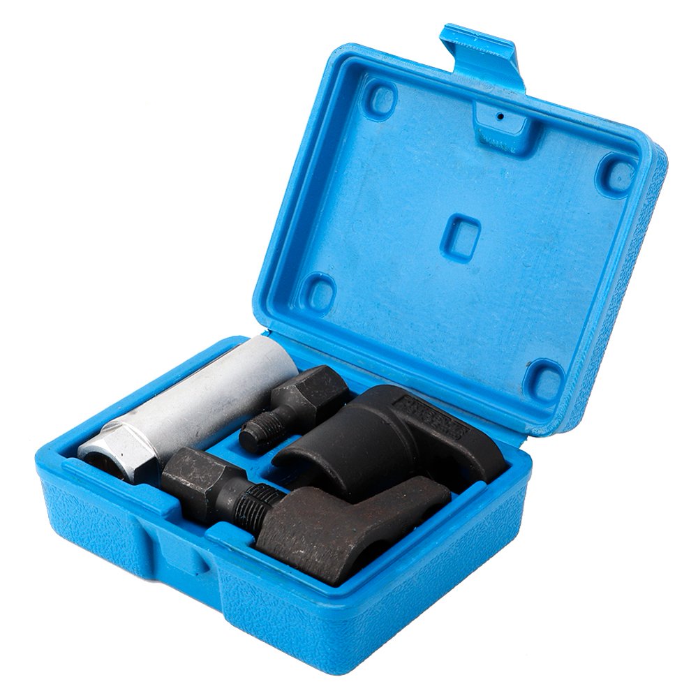 Mgaxyff 5Pcs Oxygen Sensor Socket O2 Thread Chaser Removal Wrench Tool Set Vacuum M12 M18