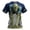 Blue, variant on Mens Graphic Tees UK National Culture Graphic Printed Short Sleeve Crew Neck Casual Street Everyday Fashion Mens Shirts Blue S