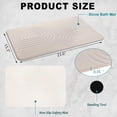 thumbnail image 3 of Stone Bath Mat Diatomaceous Earth Shower Mat Non Slip Quick Dry Bath Stone Mat Super Absorbent Bathroom Floor Mat for Bathroom Kitchen Counter (Off White 02), 3 of 10