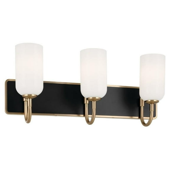 3 Light Bath Vanity-10.25 inches Tall and 24 inches Wide-Champagne Bronze Finish Bailey Street Home 147-Bel-5016864