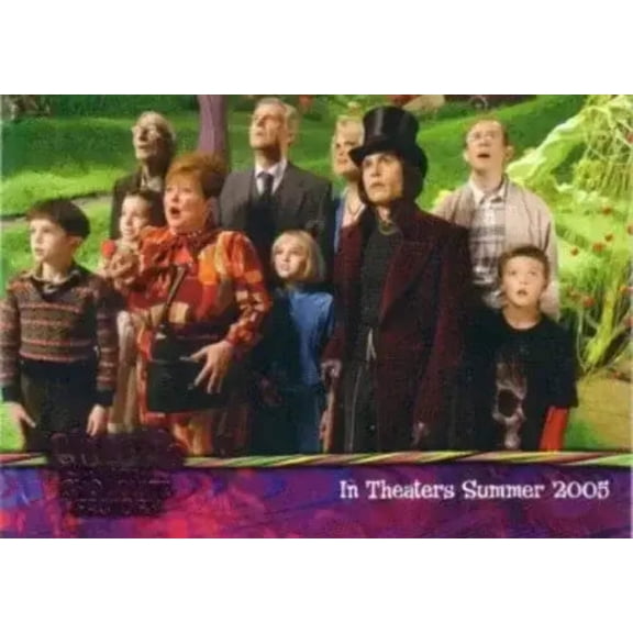 Charlie  Chocolate Factory movie 2005 ArtBox card 02 Johnny Depp