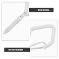 thumbnail image 4 of 10pcs String Lights Hook Screw Hook for Outdoor String Light Screw Hanger, 4 of 8