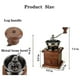 thumbnail image 2 of Manual Coffee Grinder Vintage Antique Style Wooden Coffee Grinder Classic Hand-Cranked Coffee Grind, 2 of 5