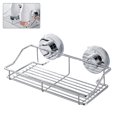 thumbnail image 4 of Strong Suction Shower Caddy Shower Rack Bathroom Basket Soap Shelf Storage Organiser Rustproof Bathroom for Hanging Razor Sponge Brush Stainless Steel Wall Rack for Toilet Bath and Kitche, 4 of 6