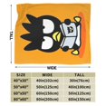 thumbnail image 4 of Manta de dibujos animados Badtz-Maru, manta de vellón ultra suave y acogedora de lujo para sofá cama, mantas de franela cálidas para todas las estaciones, ropa de cama para niños, adolescentes y, 4 of 7