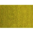 thumbnail image 1 of Ahgly Company Machine Washable Indoor Rectangle Oriental Yellow Industrial Area Rugs, 6' x 9', 1 of 4