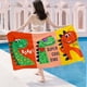 thumbnail image 3 of Toalla de Playa Extragrande con Estampado de Dinosaurios | Terciopelo de Doble Cara de Fibra Fina | Toalla de Baño Suave, Absorbente y de Secado Rápido | Toalla de Piscina Ligera y Plegable para Viaj, 3 of 6