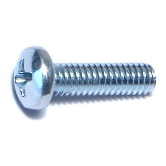 #8-32 x 5/8" Zinc Phillips Pan Head Machine Screws MSCPS-142 (100 pcs.)