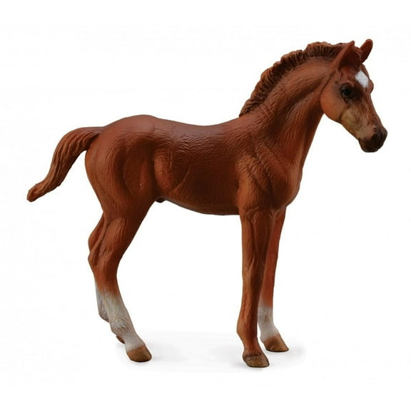 Breyer CollectA Series Chestnut Thoroughbred Standing Foal Model Horse