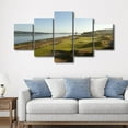 thumbnail image 2 of TISHIRON 5PCS Framed Canvas Wall Art Set,60"x32" Green Golf Course Canvas Art Decor, 2 of 7