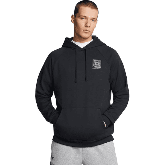 Men's Under Armour Rival Mountain Hoodie Color: Black Size: M